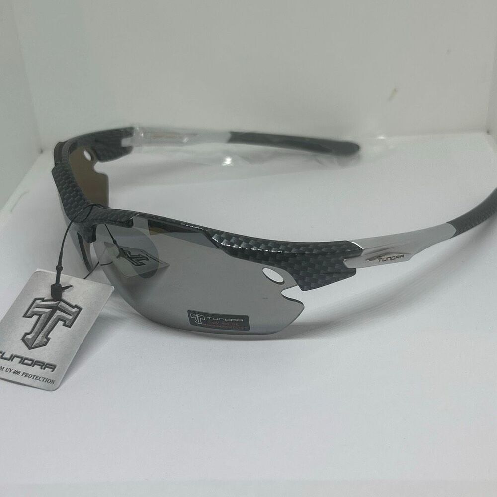 Sport Wrap Semi Rimless Sunglasses Mirrored UV400 Protection Lightweight